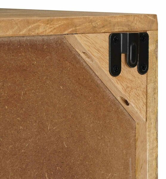 VidaXL Fali TV Szekrény 100 x 30 x 35 cm Tömör Mangófa és Műszaki Fa