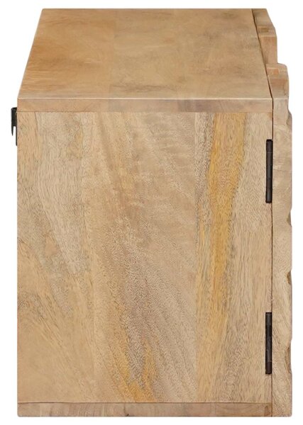 VidaXL Fali TV Szekrény 100 x 30 x 35 cm Tömör Mangófa és Műszaki Fa