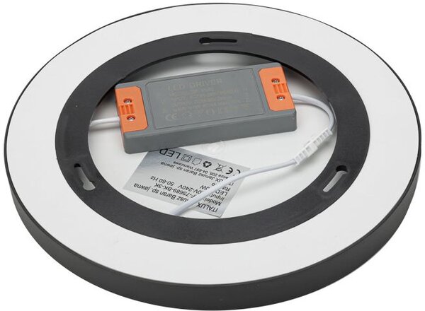 Italux modern mennyezeti lámpa riberio fehér fekete itxplf-75689-bk-4k
