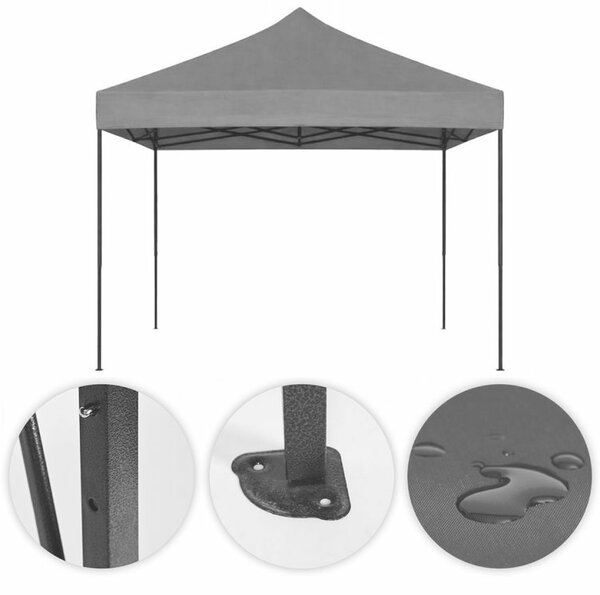 MultiGarden összecsuható kerti Pavilon UV védelemmel 3x3m - Szürke
