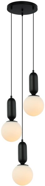 Italux modern függeszték aldeva fehér fekete itxpnd-02340-3s-bk