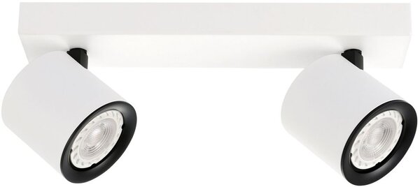 Italux modern spot lámpa karlota fehér fekete itxspl-31959-2b-wh