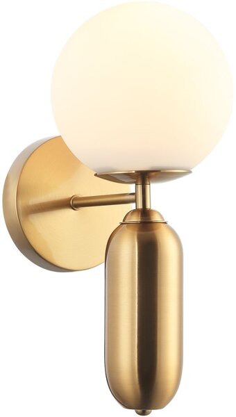 Italux glamour modern fali lámpa aldeva antik bronz fehér itxwl-02340-1-bro