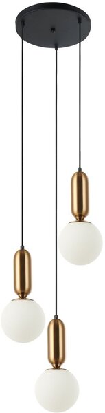 Italux modern függeszték aldeva antik bronz fehér itxpnd-02340-3s-bro
