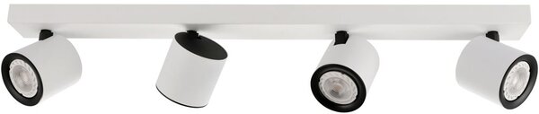 Italux modern spot lámpa karlota fehér fekete itxspl-31959-4b-wh
