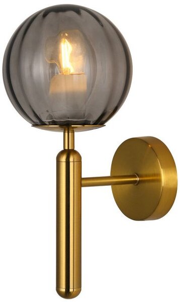 Italux glamour modern fali lámpa ravena füstös sárgaréz itxwl-2324-1 bro+sg