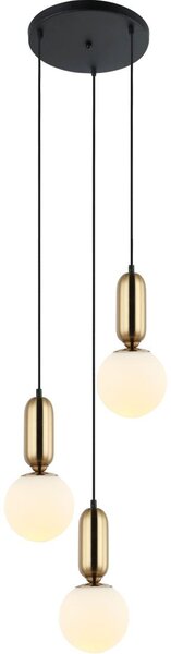 Italux modern függeszték aldeva antik bronz fehér itxpnd-02340-3s-bro