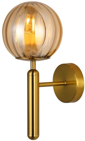 Italux glamour modern fali lámpa ravena borostyán sárgaréz itxwl-2324-1 bro+amb