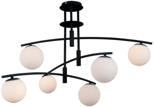 Italux glamour modern függeszték senai fehér fekete itxpnd-31322-6a-sb