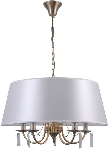 Italux glamour modern függeszték solana antik bronz fehér itxpnd-28366-5a