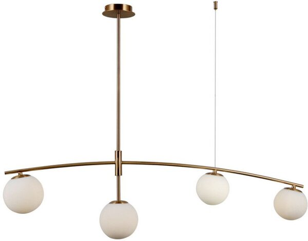 Italux glamour modern függeszték senai fehér mézédes itxpnd-31322-4-hb