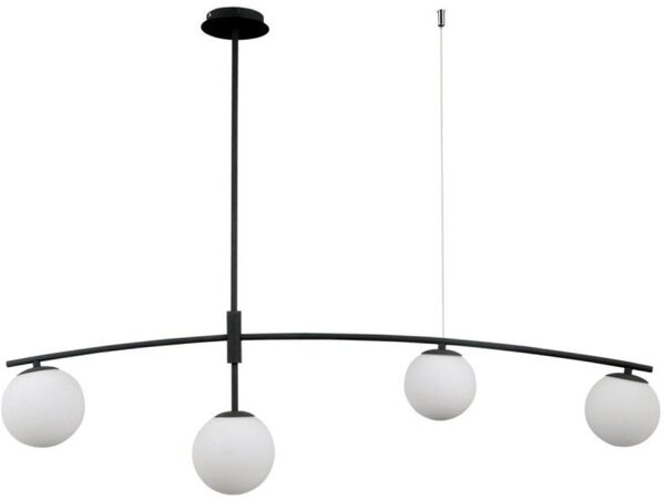 Italux glamour modern függeszték senai fehér fekete itxpnd-31322-4a-sb