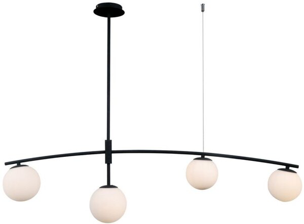 Italux glamour modern függeszték senai fehér fekete itxpnd-31322-4a-sb