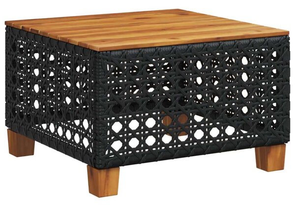 VidaXL Polyrattan Kerti Ülőgarnitúra - 9 részes - Fekete