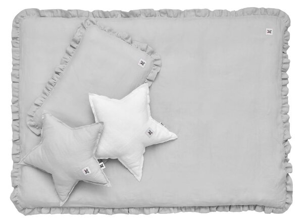 Len díszpárna STAR STONE GRAY