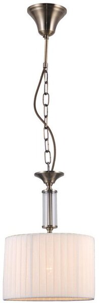 Italux glamour modern függeszték ferlena antik bronz fehér itxpnd-28343-1