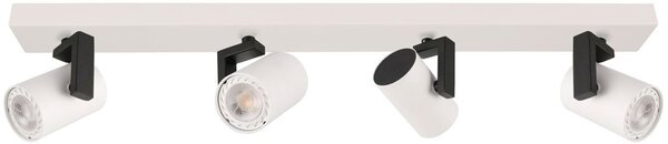 Italux modern spot lámpa mola fehér fekete itxspl-2846-4 wh
