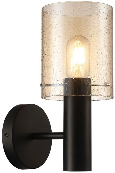 Italux modern fali lámpa sardo rain borostyán fekete itxwl-5581-1abkrnamb