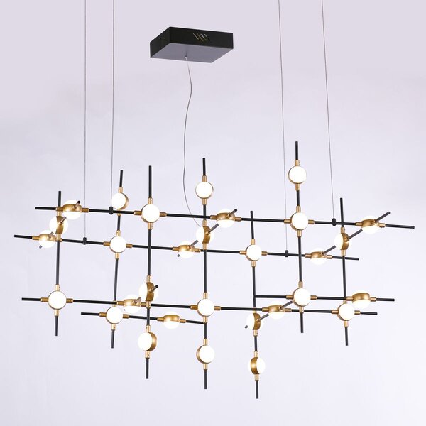 Italux glamour modern függeszték provenza fekete arany itxmd18001067-30a bg