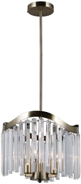 Italux glamour kristály függeszték sabriga antik bronz itxpnd-44544-3