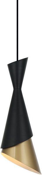 Italux modern függeszték malia fekete arany itxpnd-85949-1 bk+gd