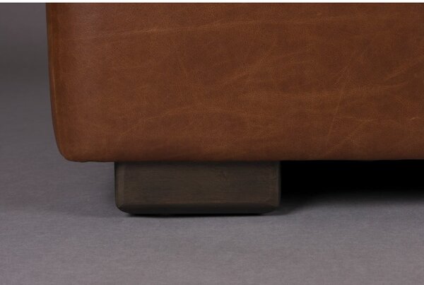 Barna bőr kanapé 214 cm Douglas – Dutchbone