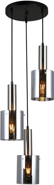 Italux glamour modern függeszték sardo füstös nikkel itxpnd-5581-3a-sc+sg