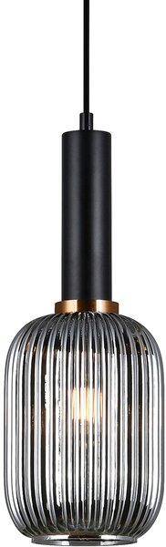 Italux glamour modern függeszték antiola fekete füstös itxpnd-5588-1m-bksg