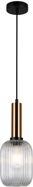 Italux glamour modern függeszték antiola sárgaréz átlátszó itxpnd55881mbrocl