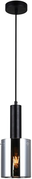 Italux glamour modern függeszték sardo fekete füstös itxpnd-5581-1-bk+sg