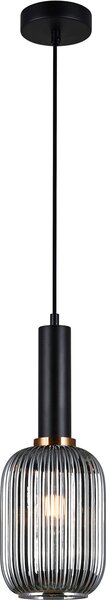 Italux glamour modern függeszték antiola fekete füstös itxpnd-5588-1m-bksg