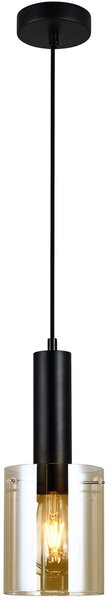 Italux glamour modern függeszték sardo borostyán fekete itxpnd-5581-1-bk+amb