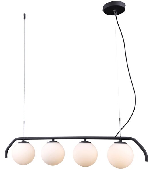 Italux modern függeszték carimi fehér fekete itxpnd-3300-4-bk