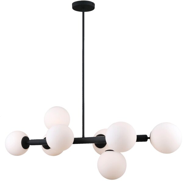Italux modern függeszték raddi fehér fekete itxpns-5510-8-bk