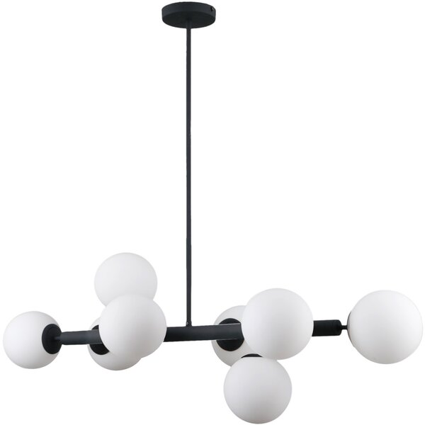 Italux modern függeszték raddi fehér fekete itxpns-5510-8-bk
