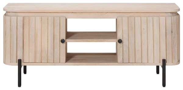 VidaXL TV szekrény 105 x 30 x 45 cm Tömör Mangófa és Műszaki Fa