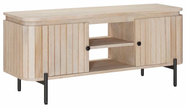 VidaXL TV szekrény 105 x 30 x 45 cm Tömör Mangófa és Műszaki Fa
