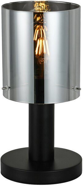 Italux glamour modern asztali lámpa sardo fekete füstös itxtb-5581-1-bk+sg