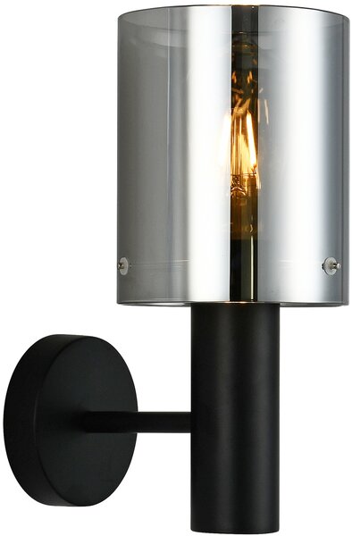 Italux glamour modern fali lámpa sardo fekete füstös itxwl-5581-1a-bk+sg