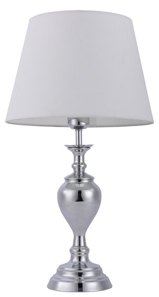 Italux modern asztali lámpa etien fehér króm itxtb-7730-1