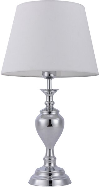 Italux modern asztali lámpa etien fehér króm itxtb-7730-1