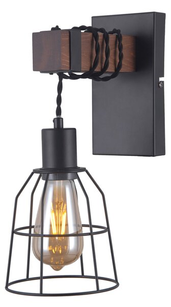 Italux modern fali lámpa reda sötétbarna matt fekete itxwl-4793-1-l