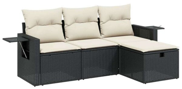 VidaXL Polyrattan Kerti Ülőgarnitúra - 4 részes