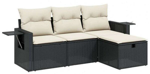 VidaXL Polyrattan Kerti Ülőgarnitúra - 4 részes