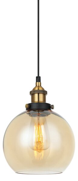 Italux modern függeszték cardena borostyán fekete arany itxmdm-4330/1 gd+amb