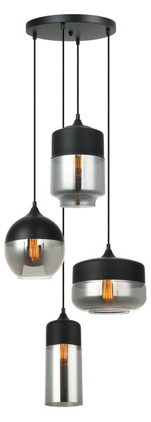 Italux Modern Függeszték Molina Fekete ITXMDM-4364/4 BK+SG