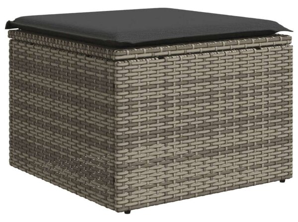 VidaXL Polyrattan Kerti Ülőgarnitúra - 7 részes - Szürke