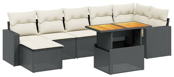VidaXL Polyrattan Kerti Ülőgarnitúra - 8 részes