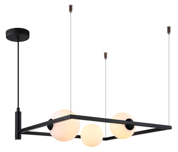 Italux modern függeszték gareth fehér fekete itxmdm-3975/3 bk