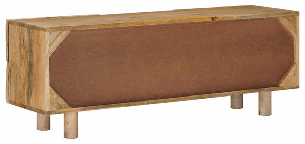 VidaXL TV szekrény 110 x 30 x 40 cm Tömör Mangófa és Műszaki Fa